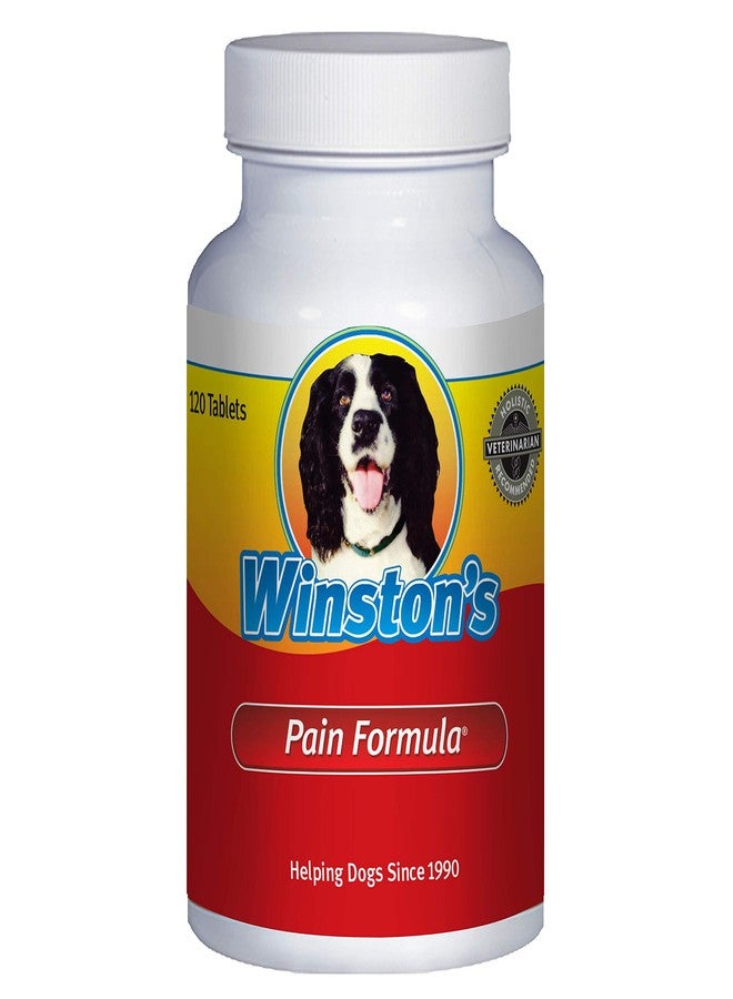 Winston's Pain Formula - for Dogs of All Ages and Sizes - 100% Natural Whole Food Supplement to Help Alleviate: Canine Arthritis, Inflammation and Joint + Hip Pain - 120 Chewable Tablets - Image 1